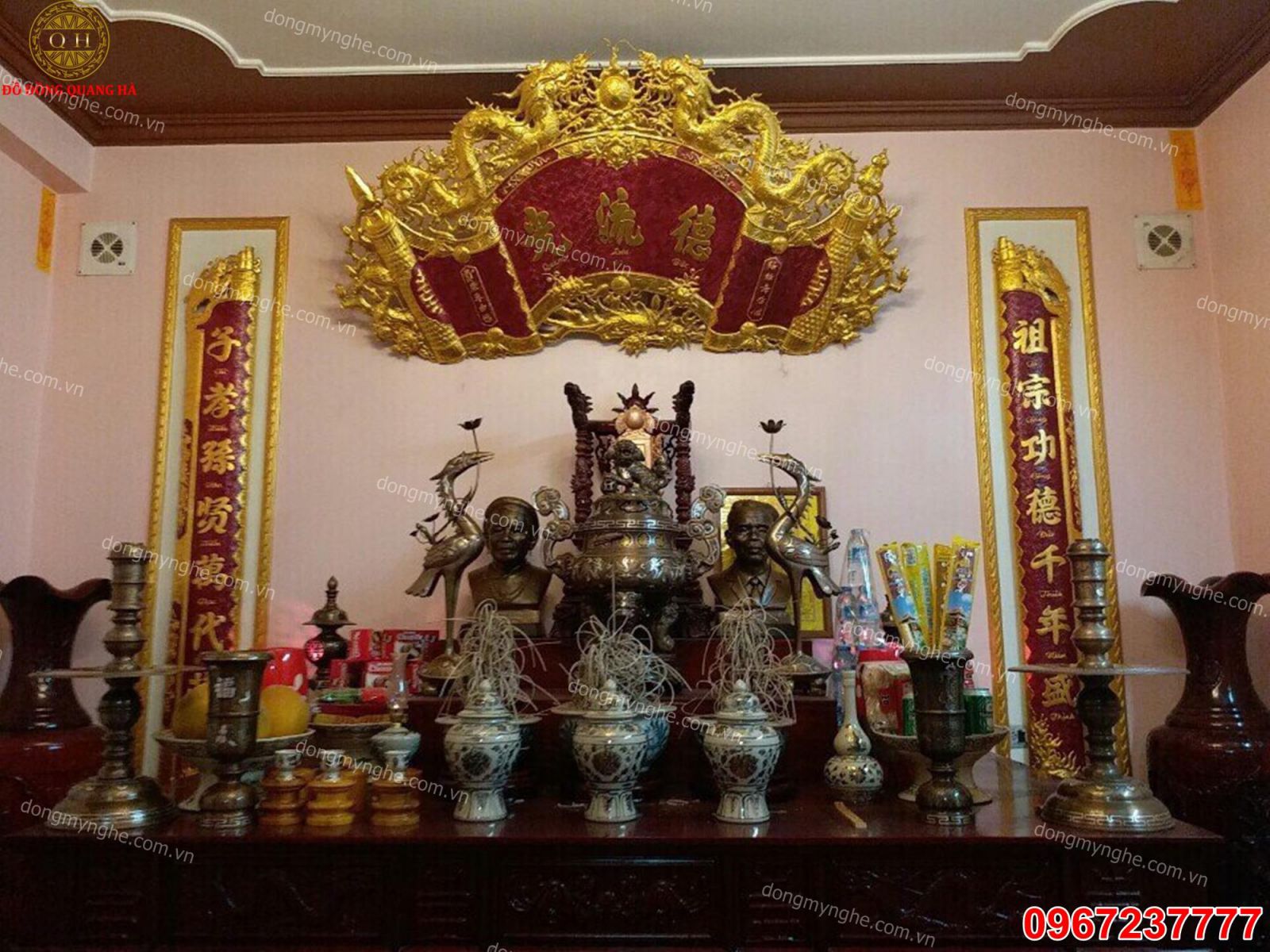 hoành phi câu đối dát vàng  hoành phi câu đối dát vàng