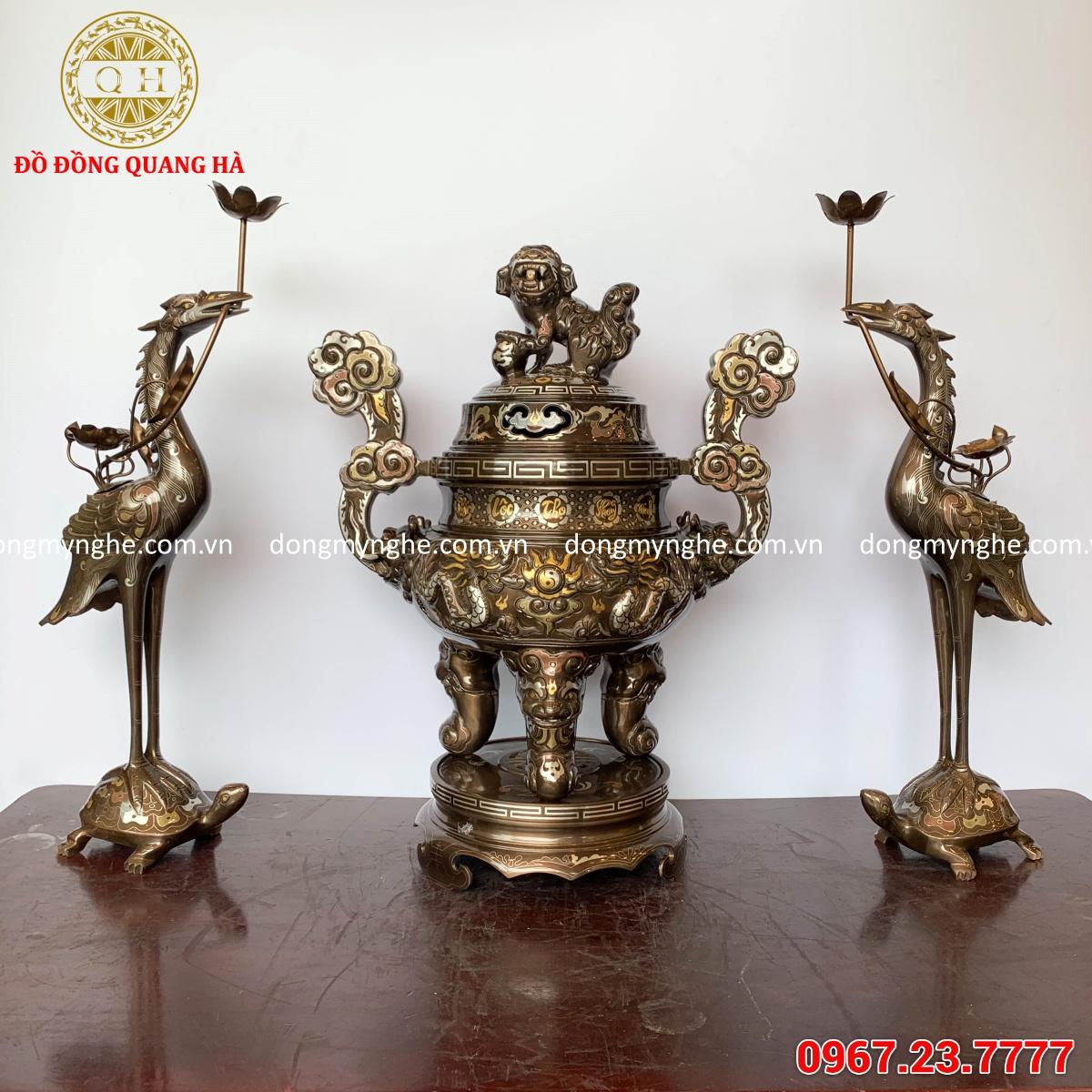 đồ đồng khảm ngũ sắc đồ đồng khảm ngũ sắc