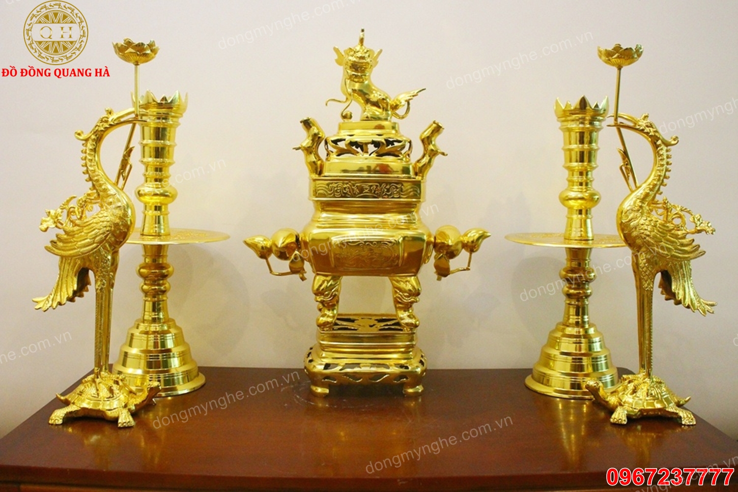 cách bài trí bộ ngũ sự 