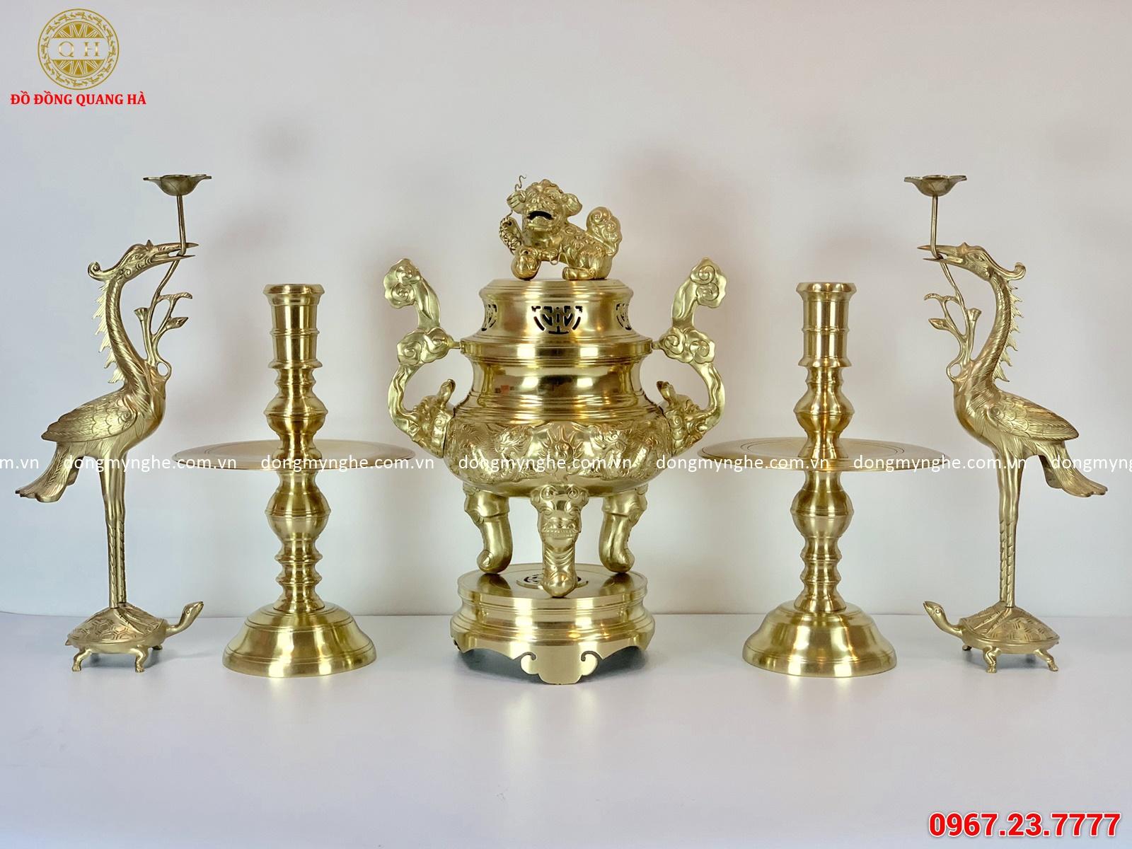 cách bài trí bộ ngũ sự 