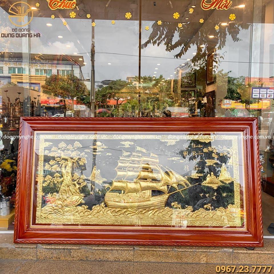 Tranh đồng thuận buồm xuôi gió mừng tân gia