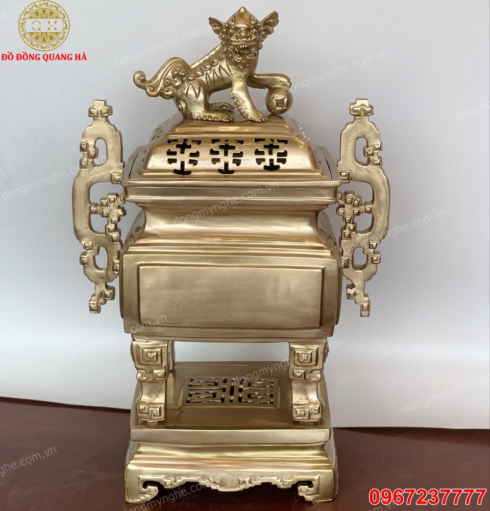 bộ lư đồng vuông kiểu xưa bộ lư đồng vuông kiểu xưa