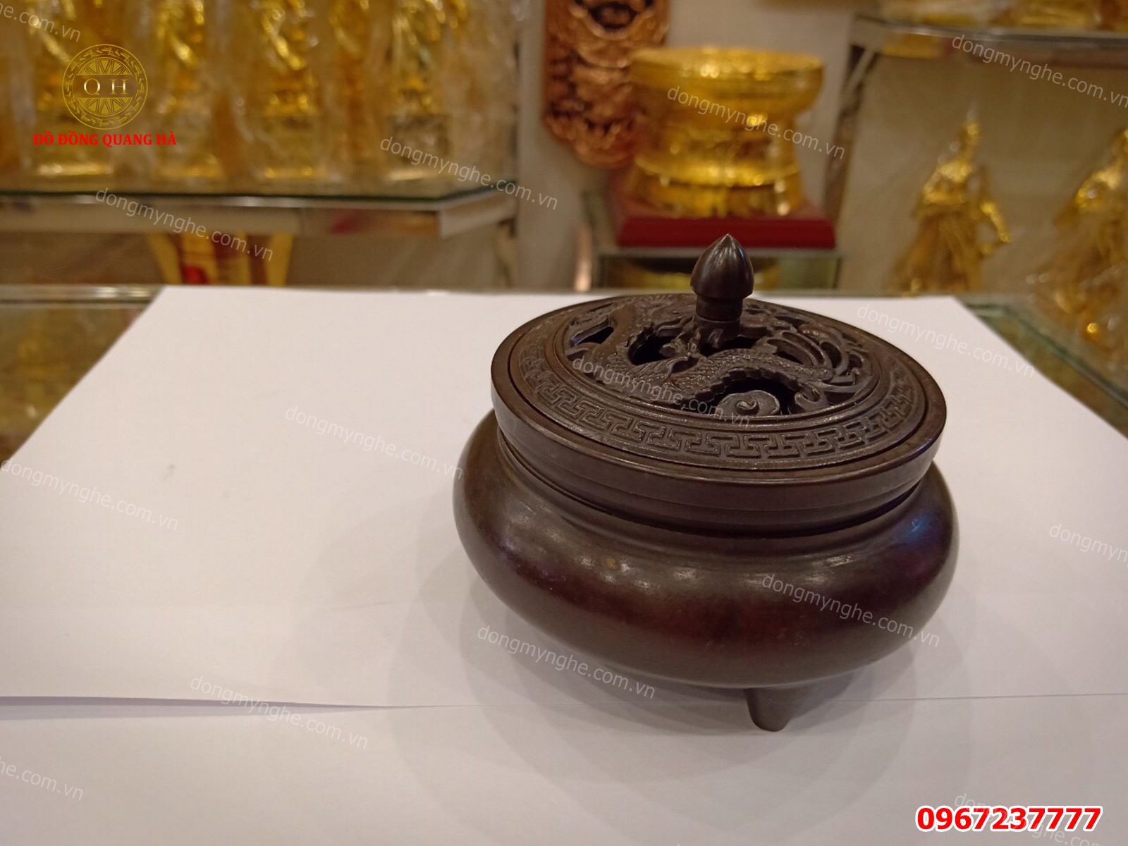 lư xông trầm bằng đồng lư xông trầm bằng đồng