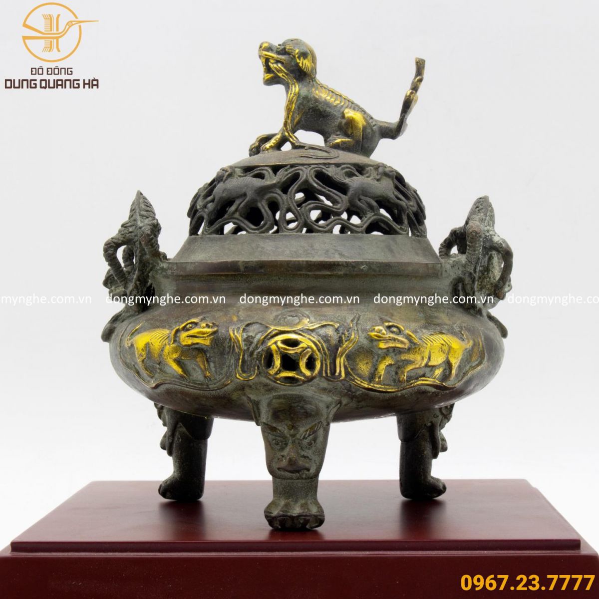 lư xông trầm bằng đồng lư xông trầm bằng đồng