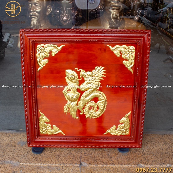 tranh chữ dát vàng 