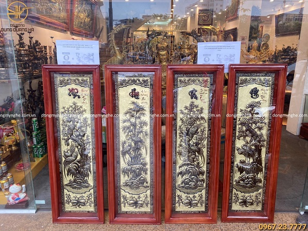 giá tranh tứ quý giá tranh tứ quý