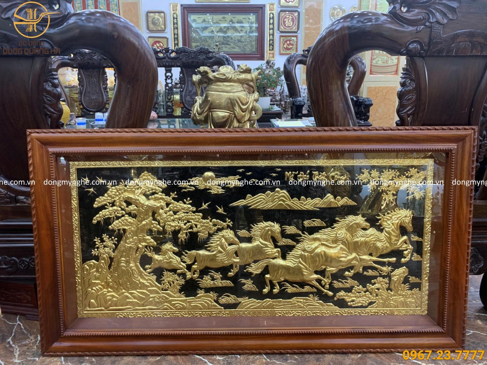 tranh mã đáo thành công mạ vàng tranh mã đáo thành công mạ vàng