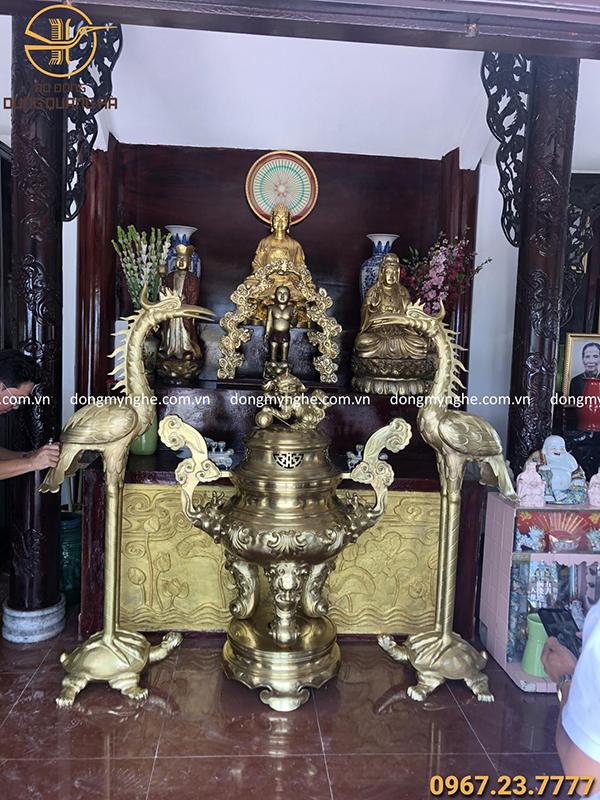 Bàn giao Bộ Đỉnh Hạc cỡ lớn tại tỉnh Bình Dương