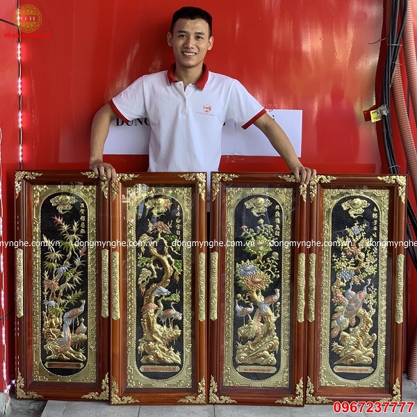 tranh đồng tứ quý 