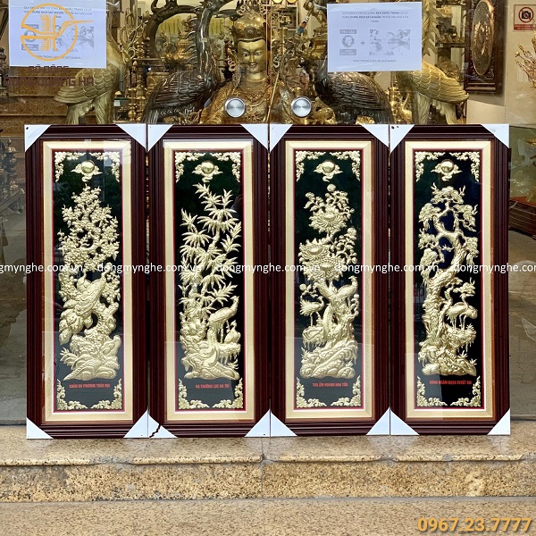 tranh đồng tứ quý 