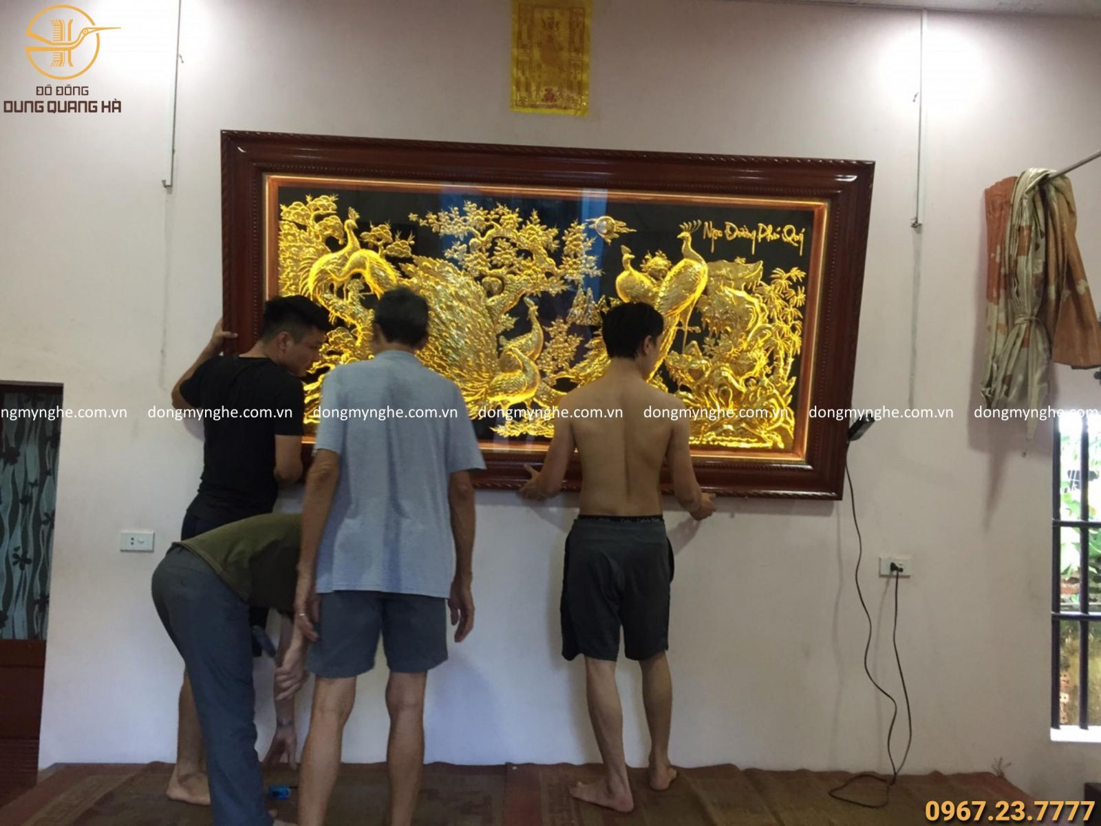 Giao tranh ngọc đường phú quý mạ vàng (có đèn led) tại Ninh Bình Giao tranh ngọc đường phú quý mạ vàng (có đèn led) tại Ninh Bình