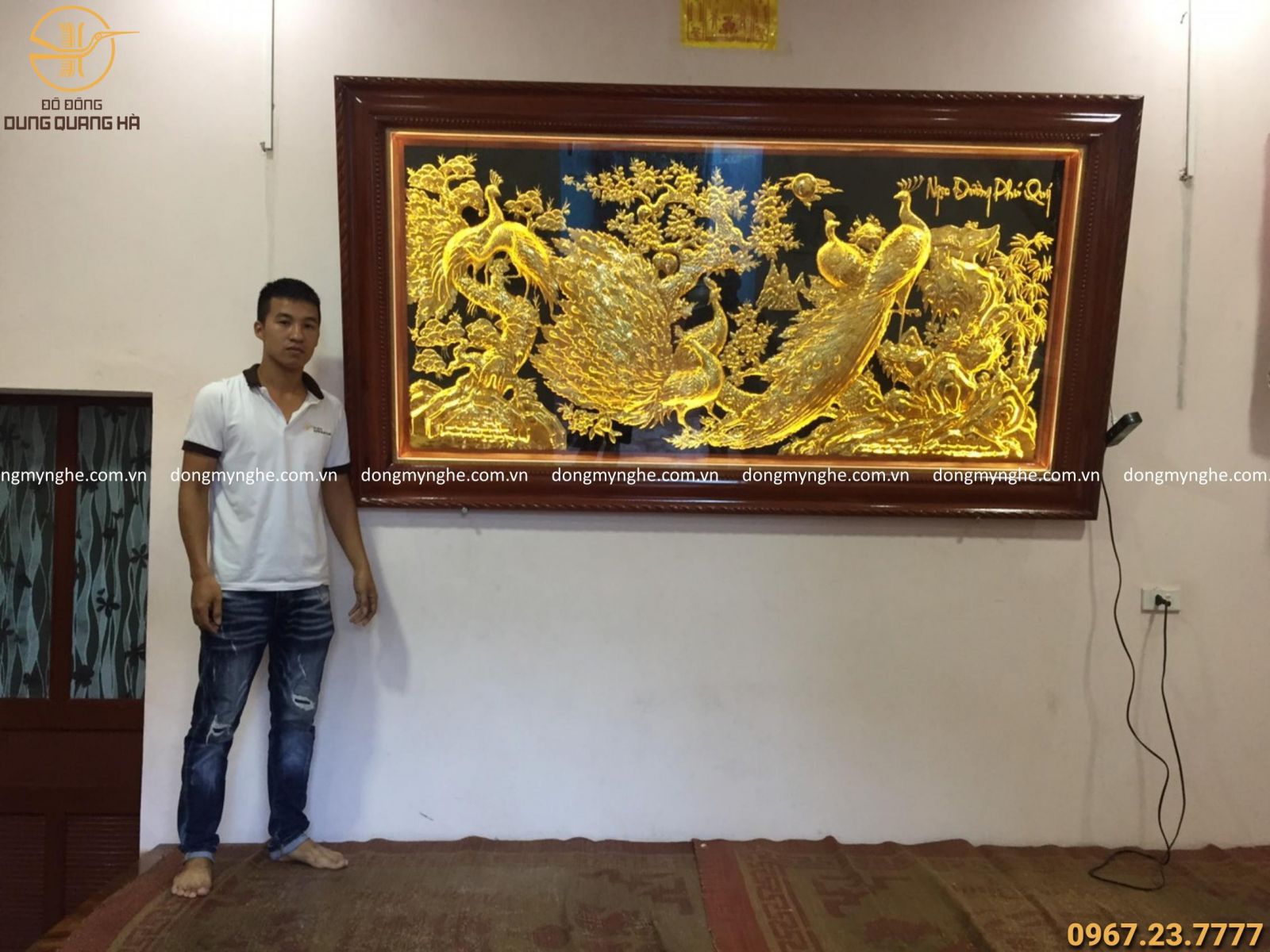 Giao tranh ngọc đường phú quý mạ vàng (có đèn led) tại Ninh Bình Giao tranh ngọc đường phú quý mạ vàng (có đèn led) tại Ninh Bình