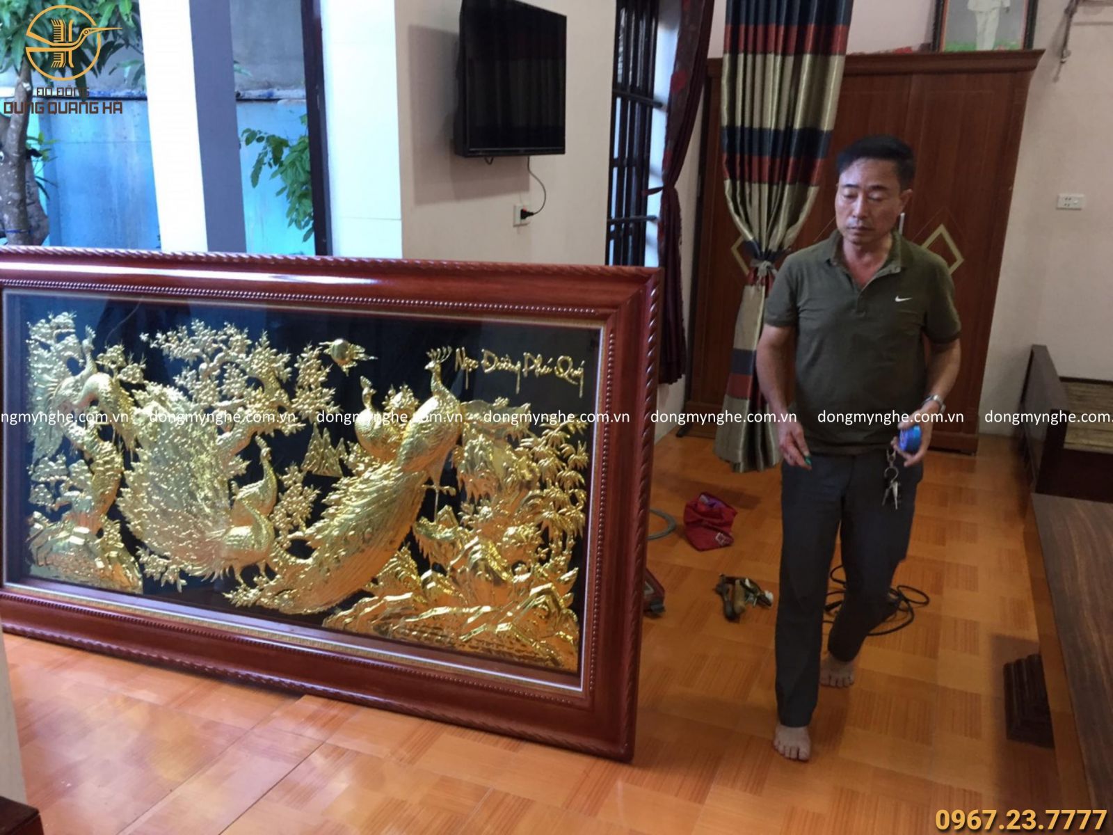 Giao tranh ngọc đường phú quý mạ vàng (có đèn led) tại Ninh Bình Giao tranh ngọc đường phú quý mạ vàng (có đèn led) tại Ninh Bình