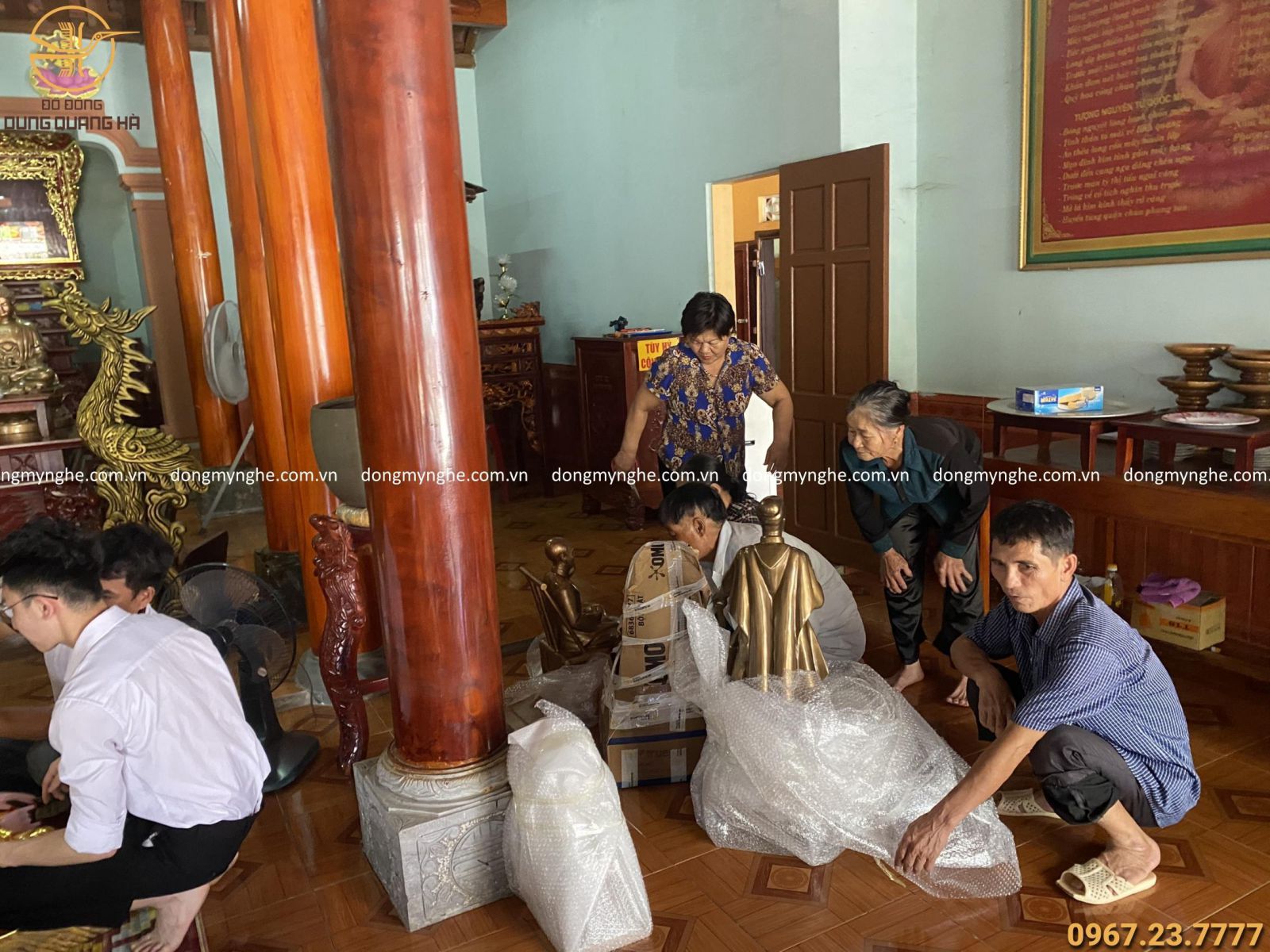 bàn giao tượng, đồ thờ tại Nghệ An