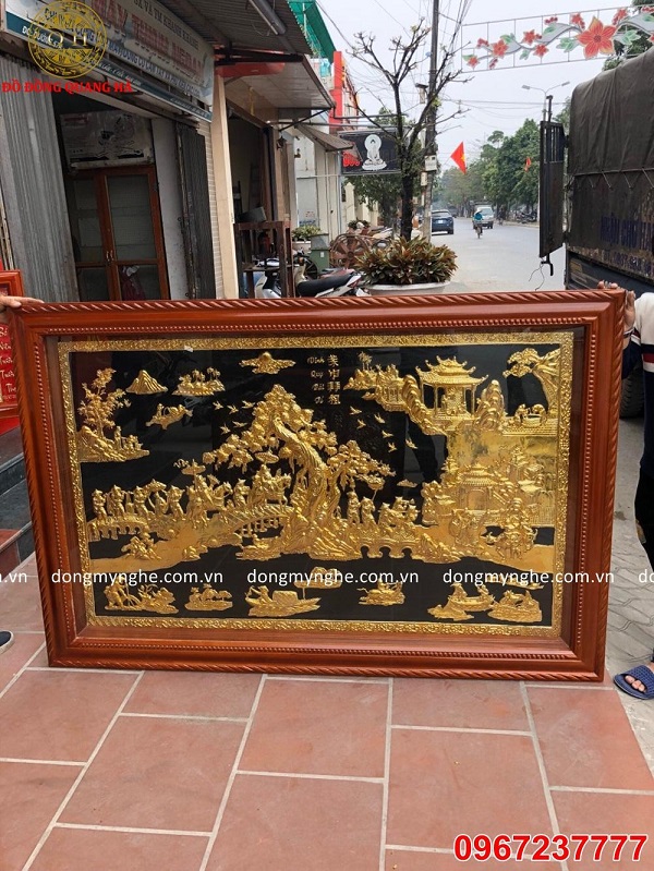 tranh đồng mạ vàng cao cấp 