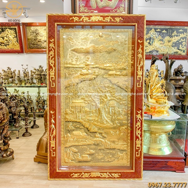 tranh đồng mạ vàng cao cấp 
