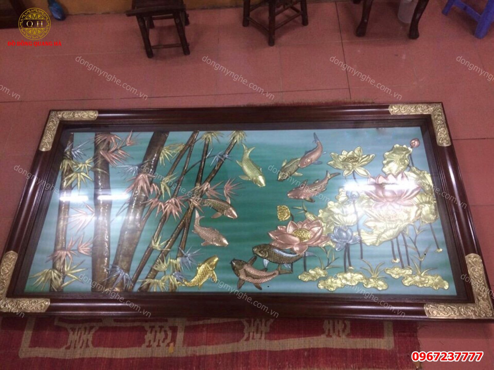 tranh 9 con cá chép treo ở đâu tranh 9 con cá chép treo ở đâu