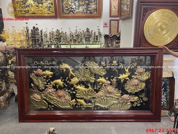 tranh 9 con cá chép treo ở đâu tranh 9 con cá chép treo ở đâu