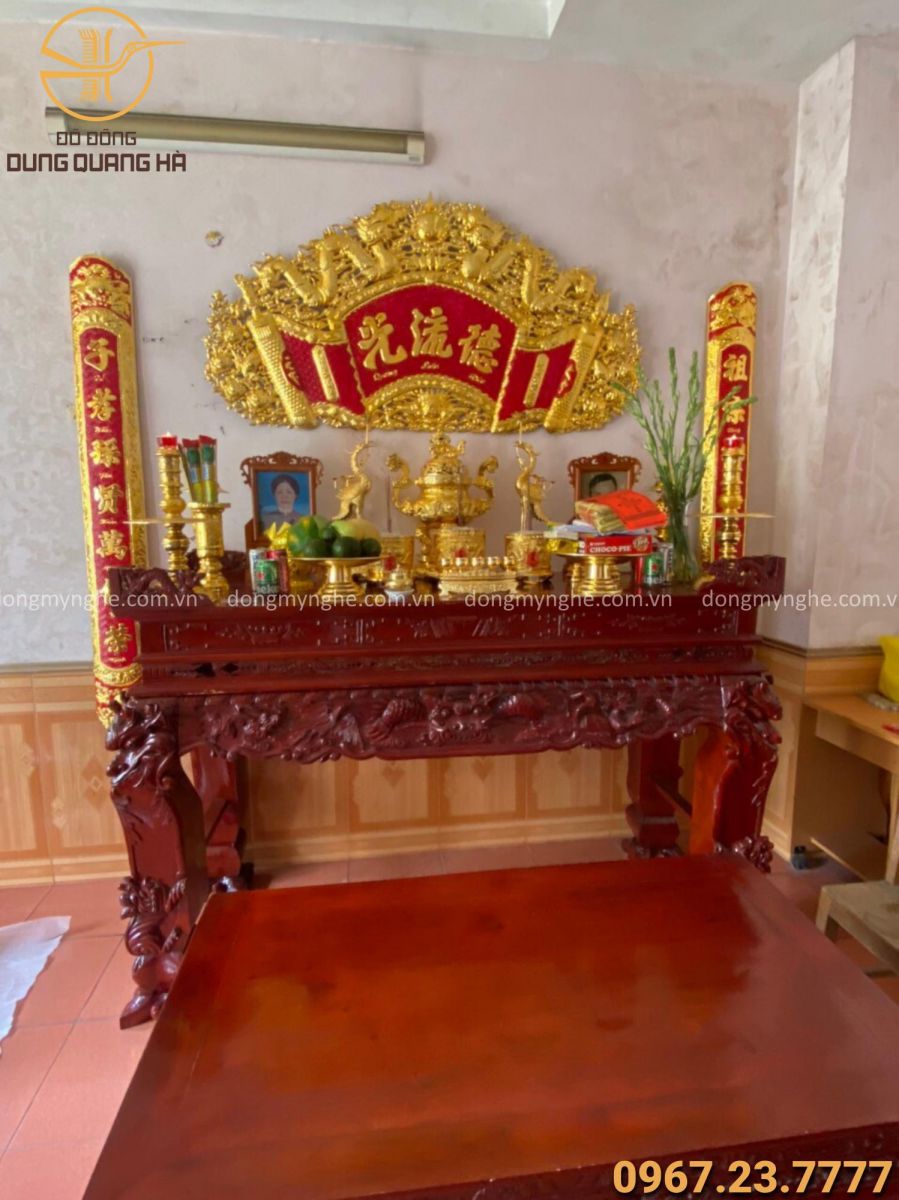 đồ thờ cúng mạ vàng 