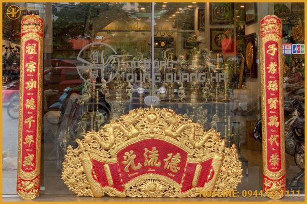 Câu Đối Chữ Hán Tổ Tông Công Đức Thiên Niên Thịnh