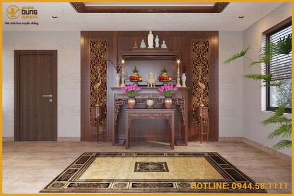 Vị trí đặt bàn thờ theo từng kiểu nhà