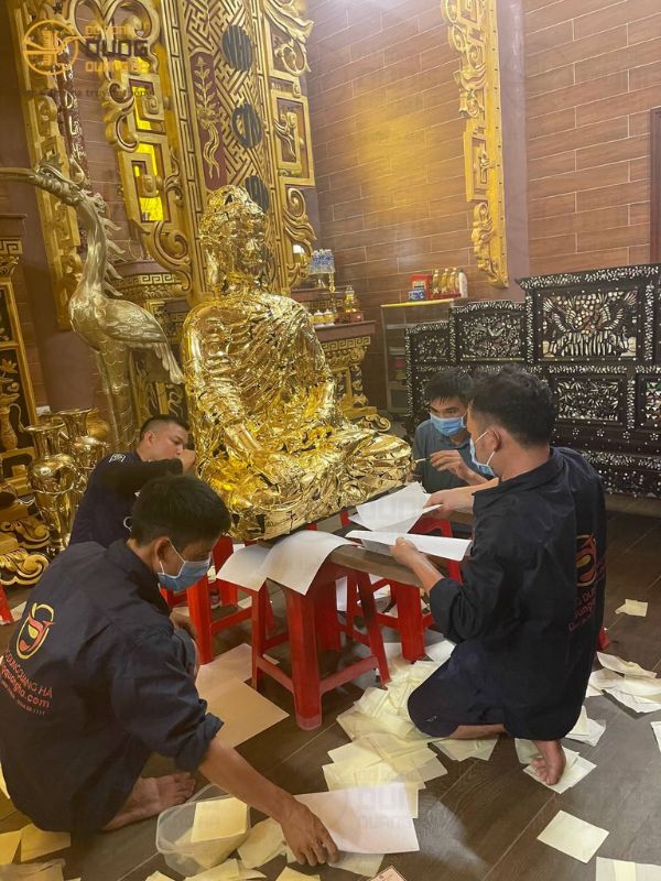 Tôn tượng dát vàng Ngài Thích Ca tại Thạnh Phú - Bến Tre