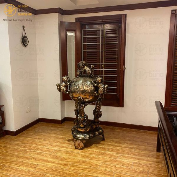 Bàn giao đỉnh cầu thất lân 1m4 tại nhà khách Đan Phượng, Hà Nội