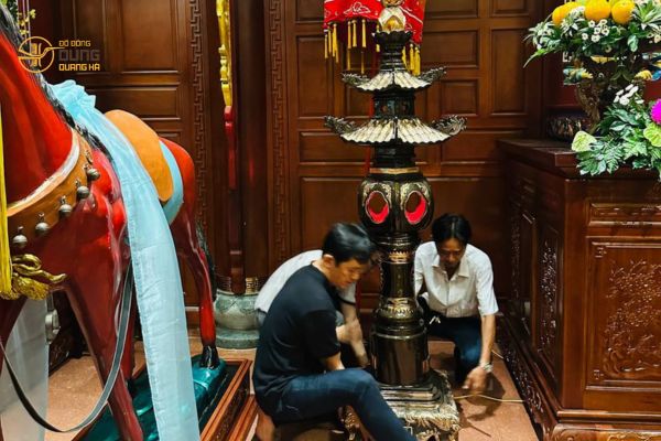 Chi nhánh Sài Gòn giao đôi đèn 2m tại đình An Khánh - Quận 2 