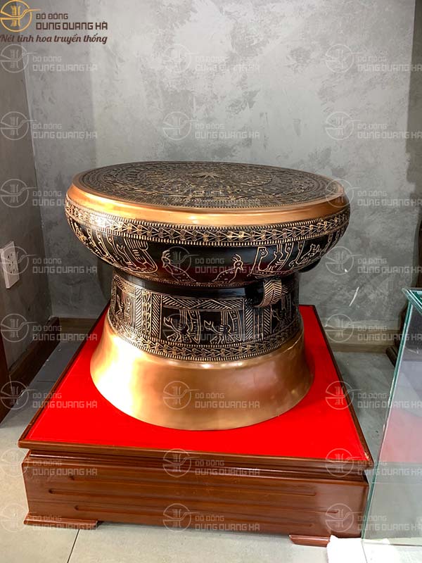Giao và lắp đặt quả trống 60cm đồng đỏ cho khách hàng thủ đức Thành Phố Hồ Chí Minh