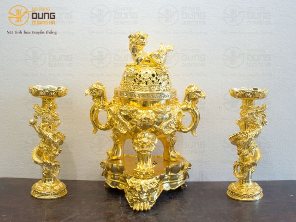 Tại Sao Đồ Thờ Đồng Mạ Vàng và Dát Vàng Được Ưa Chuộng ?