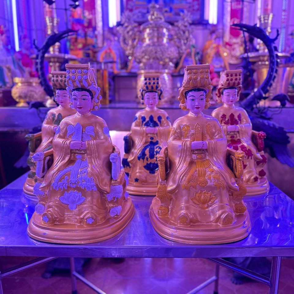 Đồ Đồng Dung Quang Hà Bàn Giao Bộ Tượng Ngũ Hành Nương Nương (Cao 50cm) Tại TP. Hồ Chí Minh