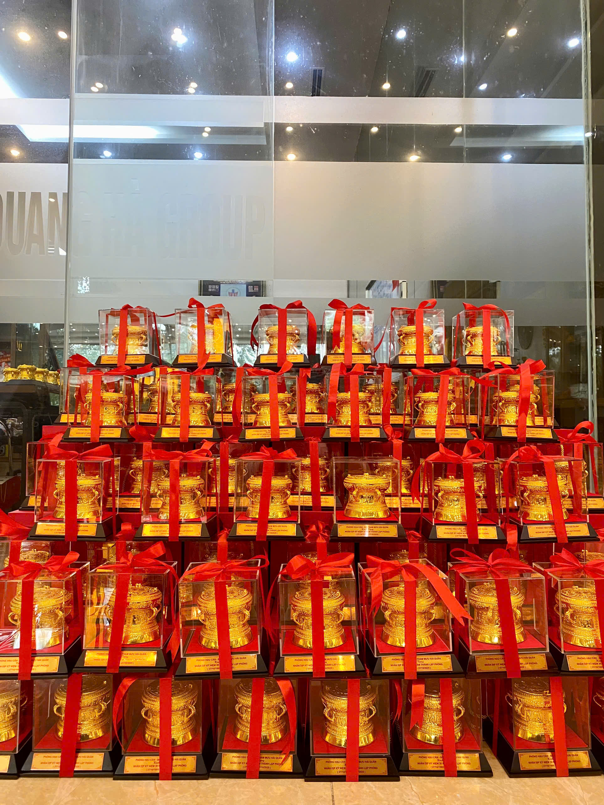 Hoàn thiện 55 quả trống D10 mạ vàng cho Phòng Hậu Cần - Bộ Tham Mưu Hải Quân