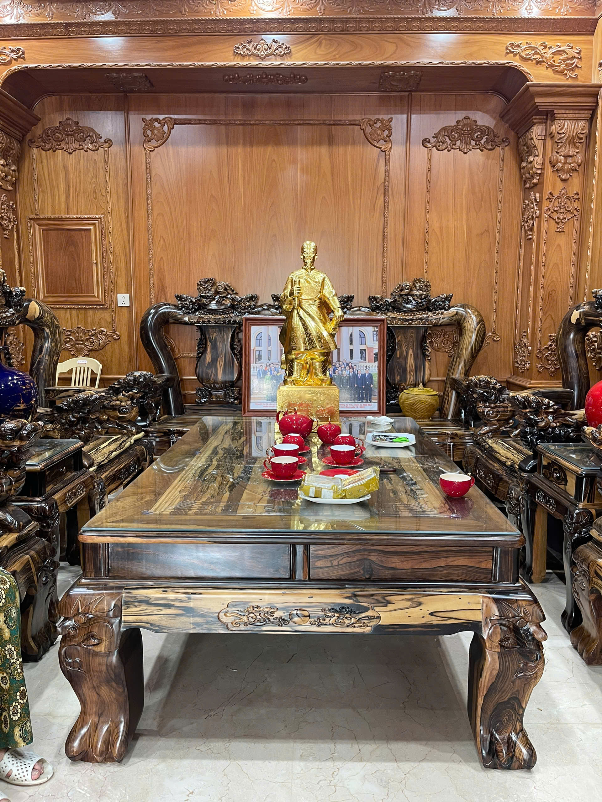 Hoàn thiện và bàn giao quả trống D60 và tượng Trần Hưng Đạo tại Nam Định