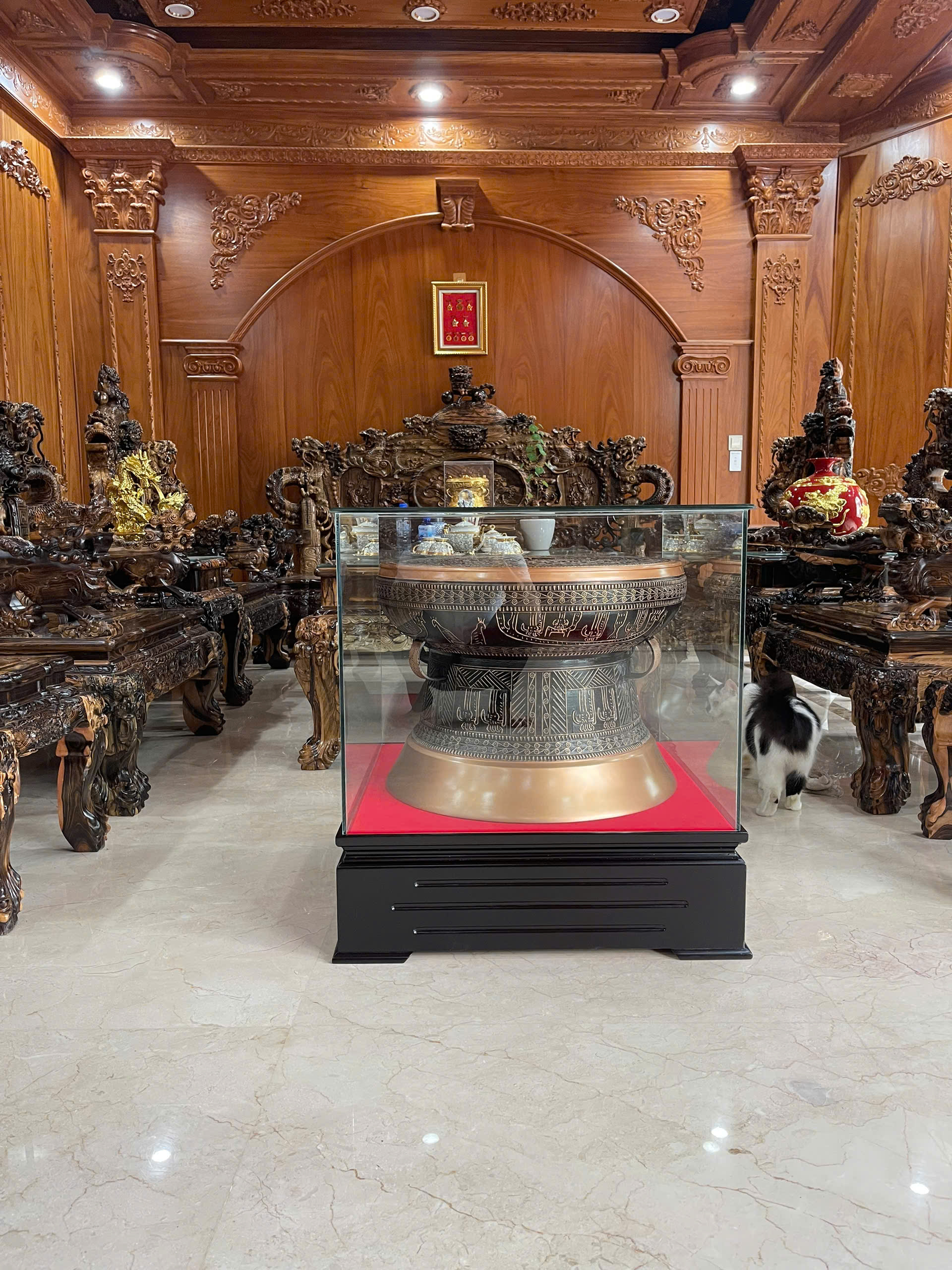 Hoàn thiện và bàn giao quả trống D60 và tượng Trần Hưng Đạo tại Nam Định