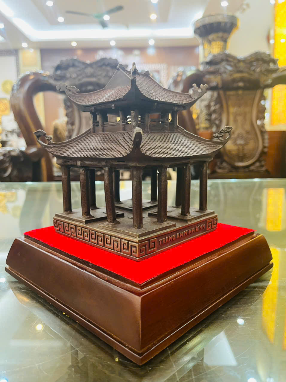 Hoàn thiện và bàn giao mô hình Tràng An - Ninh Bình đồng đỏ làm màu giả cổ