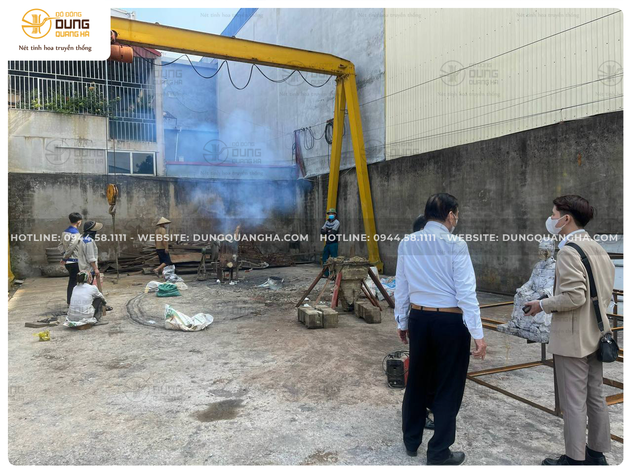 Khách về dự lễ đúc Cụ Tổ họ Đặng - Hoàng Cát - Hoằng Hải - Thanh Hóa