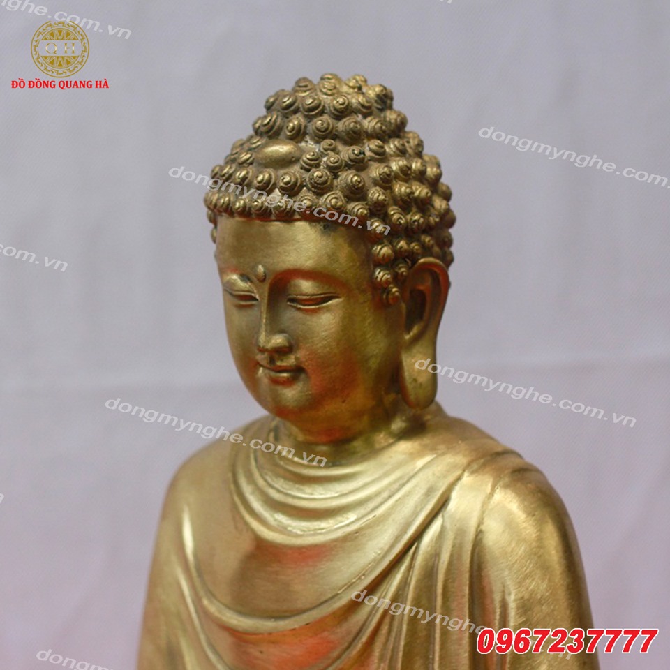 Tượng Phật Thích Ca đẹp nhất bằng đồng vàng