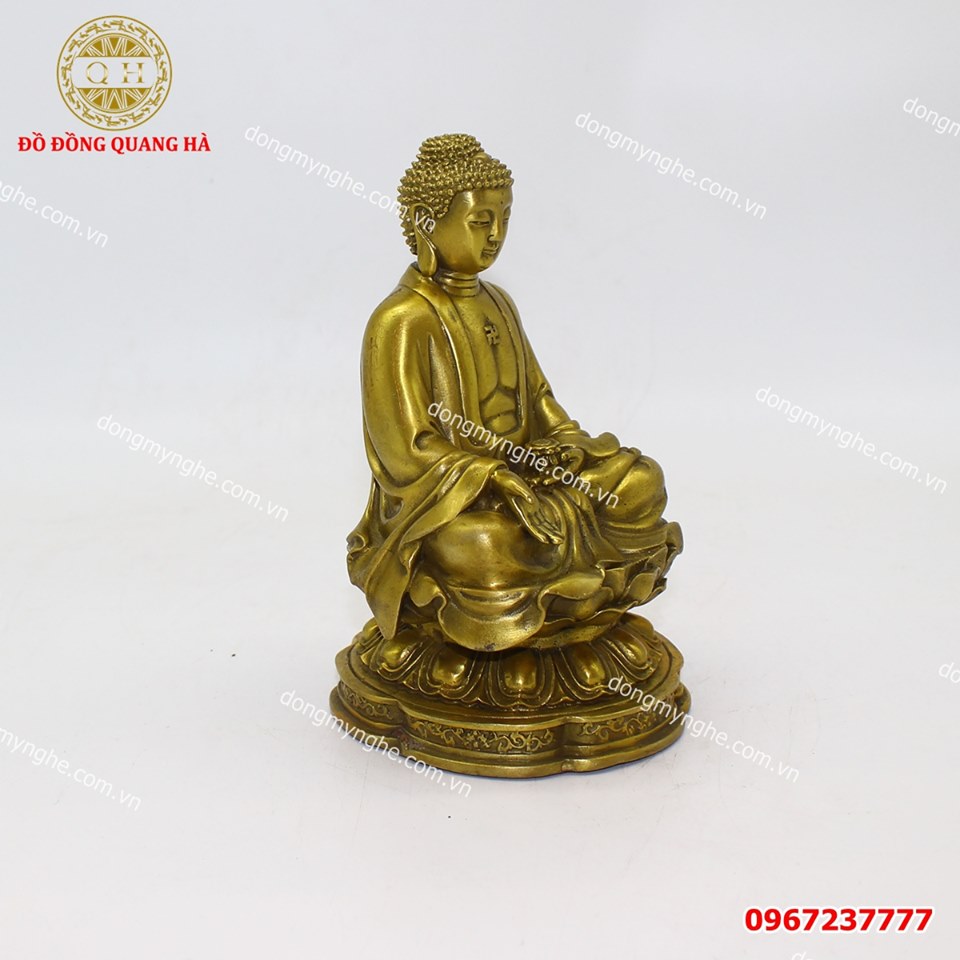 Tượng tam thế Phật bằng đồng vàng cao cấp