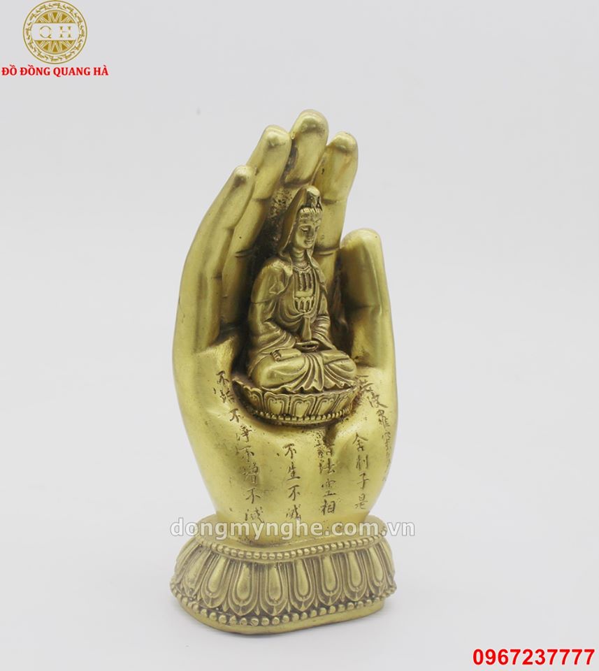 Bàn tay Phật Quan Âm Bồ Tát bàn tay phật bằng đồng bán bàn tay phật giá  bán bàn tay phật giá bàn tay phật  Làng Nghề Đúc Đồng  Đồ