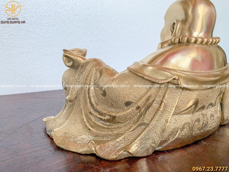 Tượng Phật Di Lặc ngồi bằng đồng cát tút mẫu 2 tinh xảo