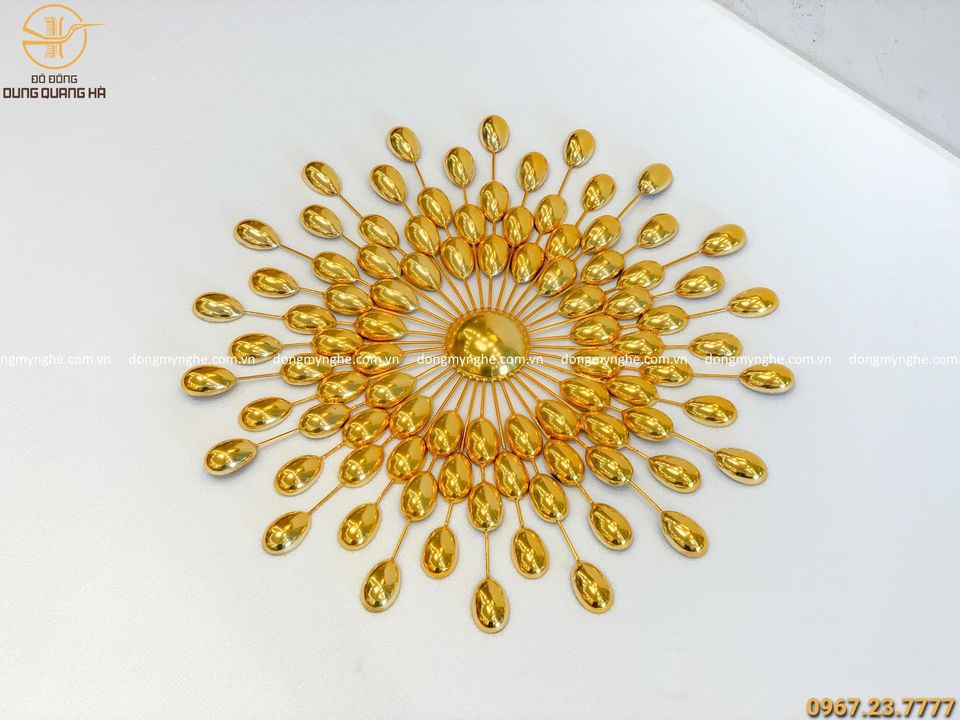 Tranh hạt mạ vàng đường kính 50cm hàng đặt độc đáo, ấn tượng