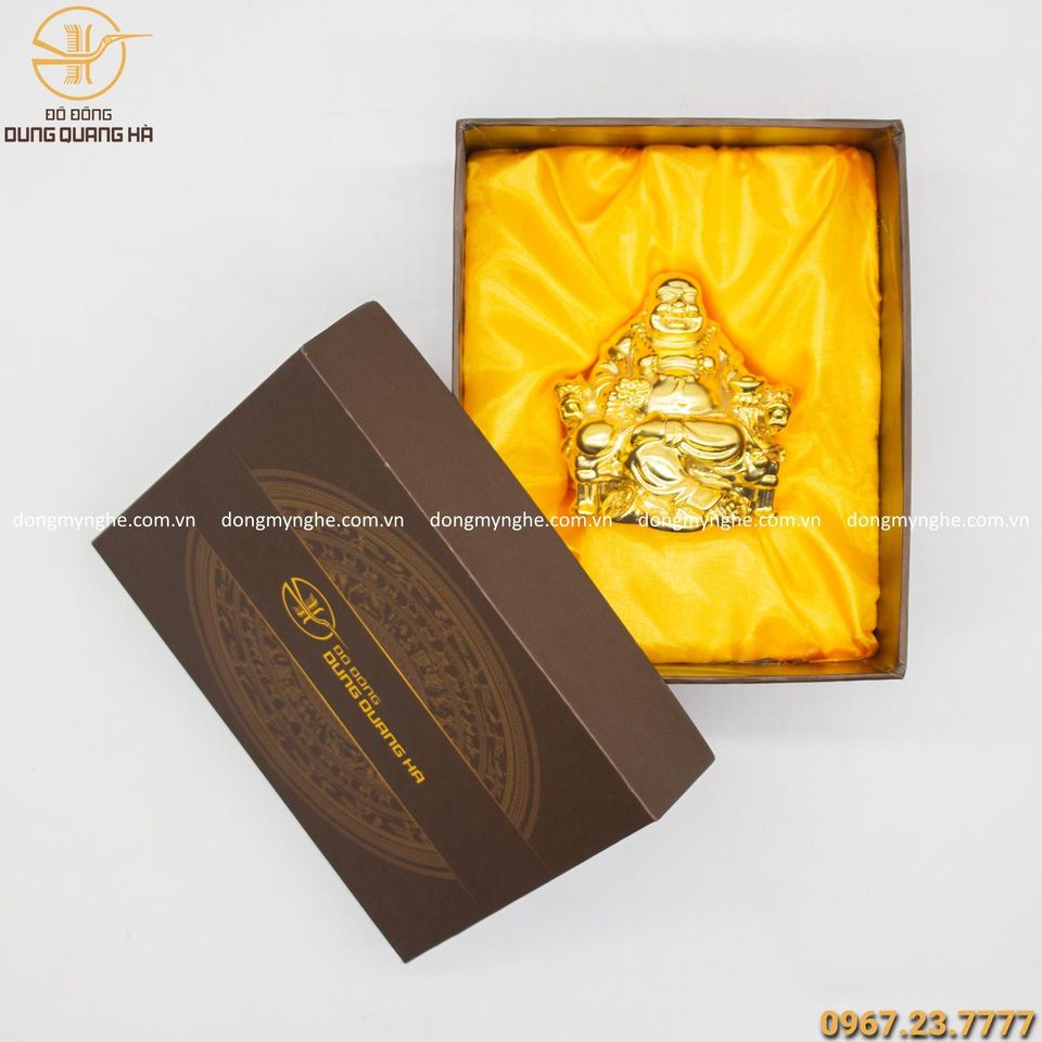 Quà tặng tượng Phật Di Lặc mạ vàng tinh xảo, ý nghĩa
