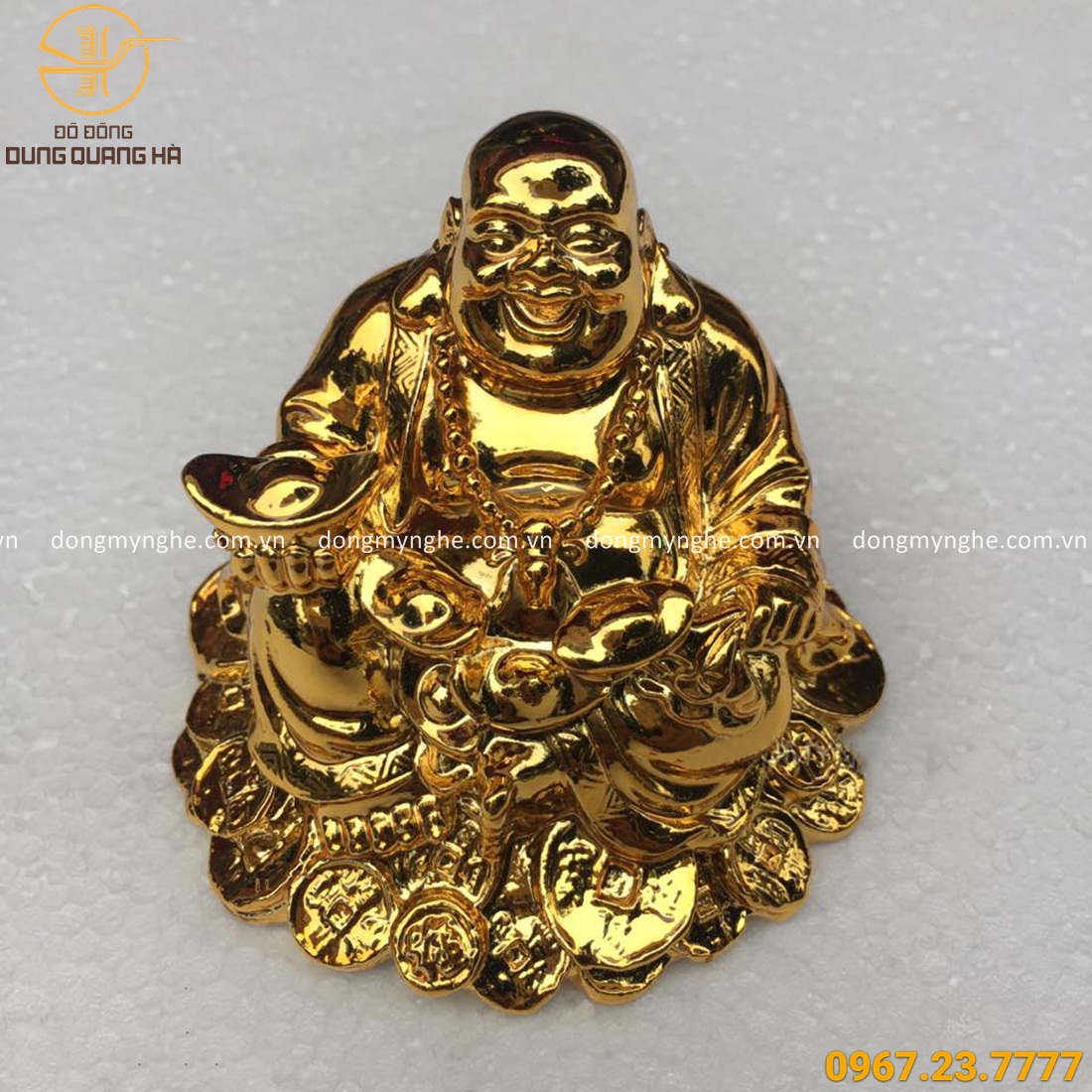 Tượng Phật Di Lặc mạ vàng 24k