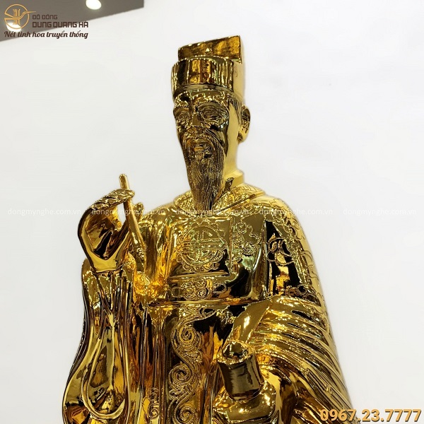 Tượng Nguyễn Trãi bằng đồng mạ vàng đẹp tinh xảo trang nghiêm