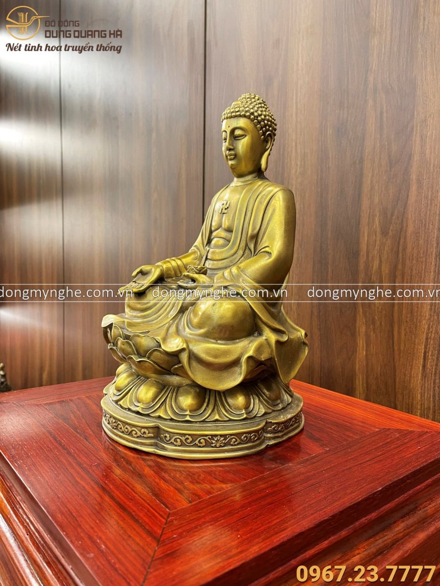 Tượng Phật Adida kết thủ ấn kích thước 32x21x19cm nặng 2,5kg