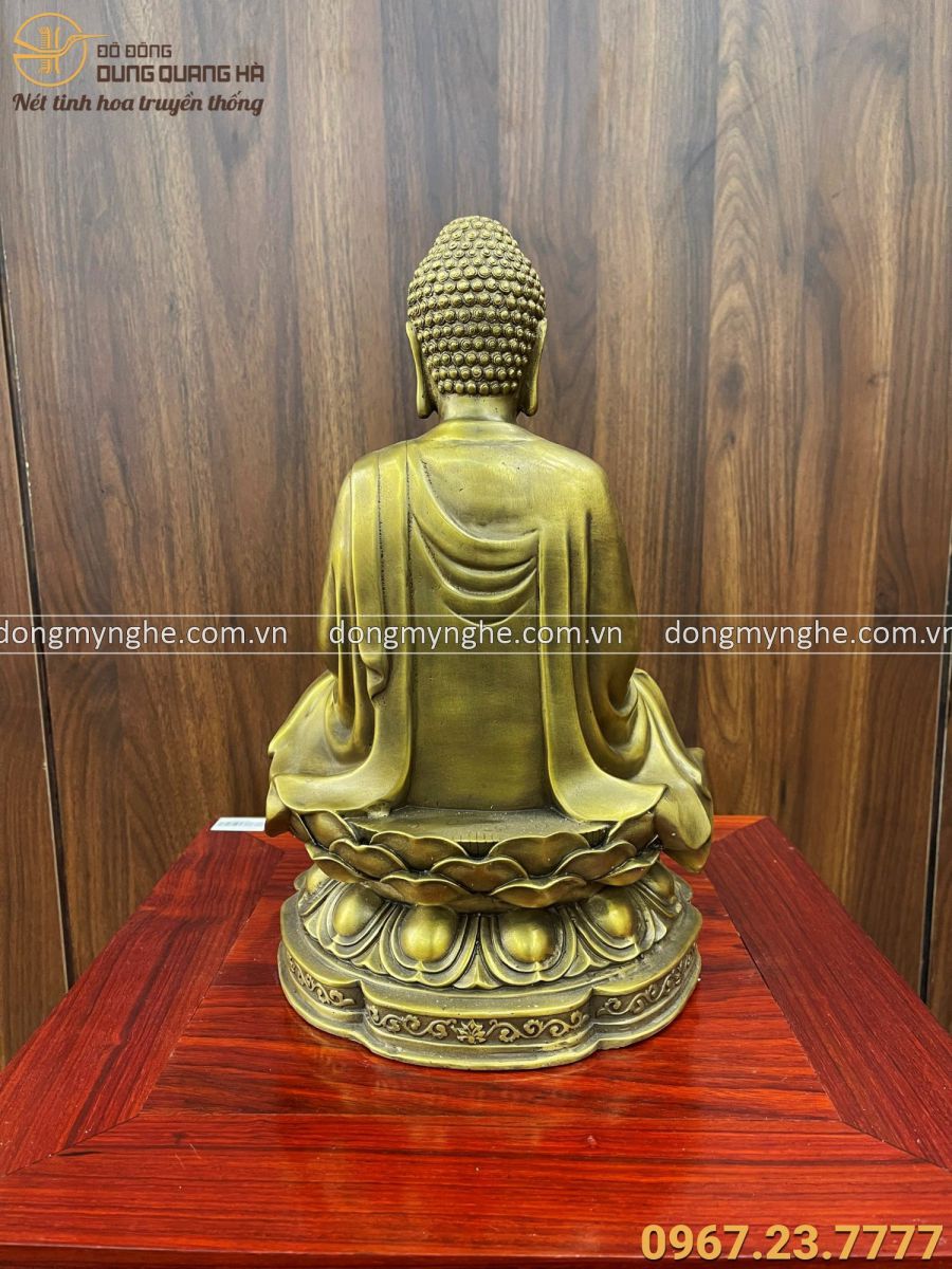 Tượng Đức Phật A Di Đà ngồi Thiền kích thước 32x21x19cm nặng 3kg