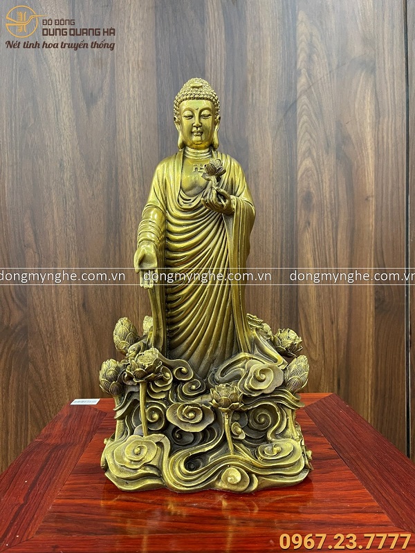 Tượng Phật Adida cưỡi mây kích thước 36x18x14cm nặng 4kg