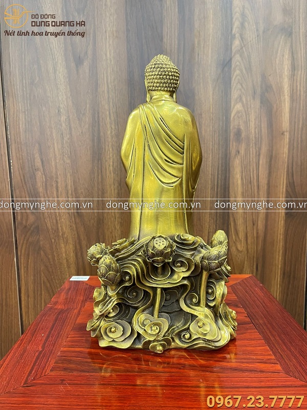 Tượng Phật Adida cưỡi mây kích thước 36x18x14cm nặng 4kg