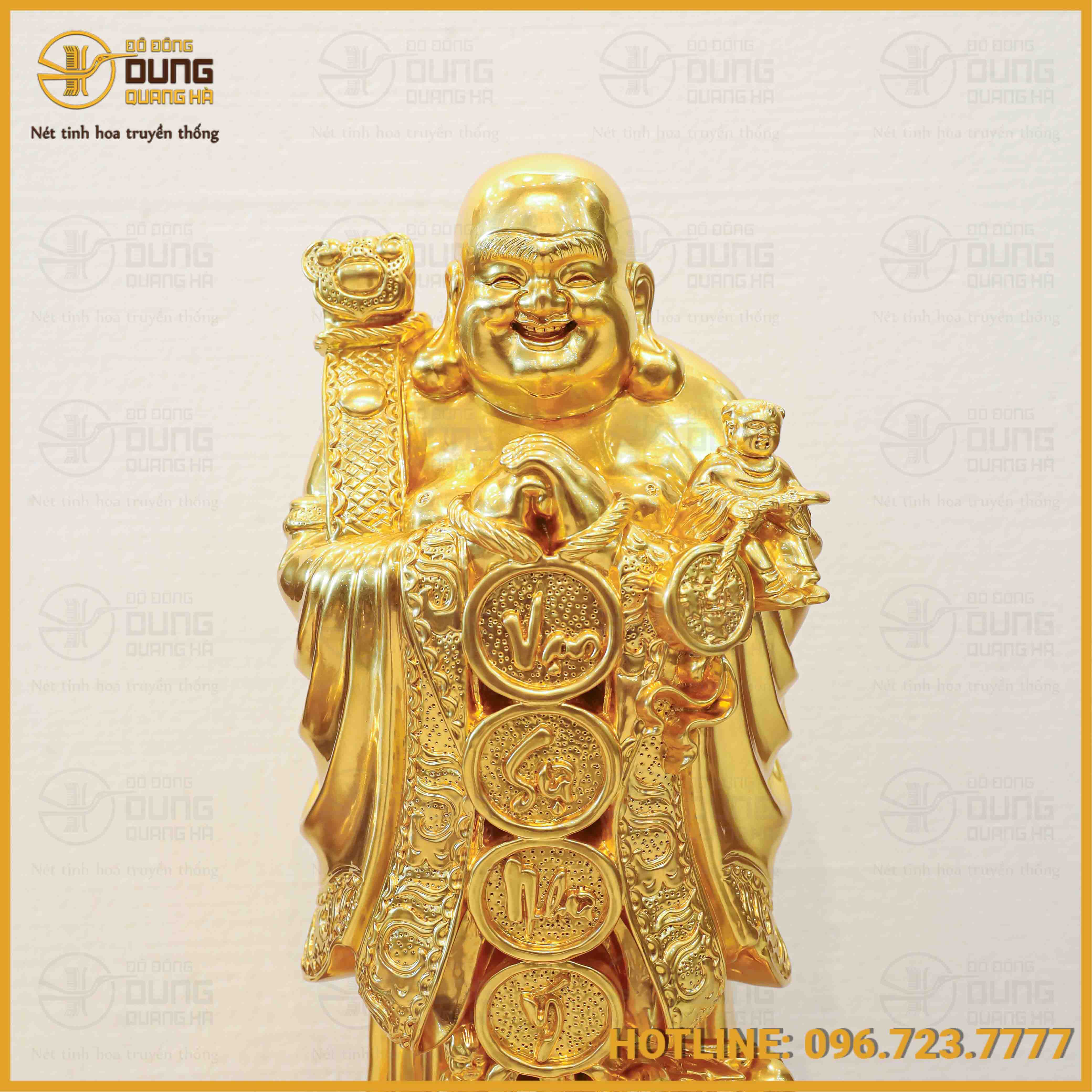 Dịch vụ dát vàng tượng gỗ cho khách hàng