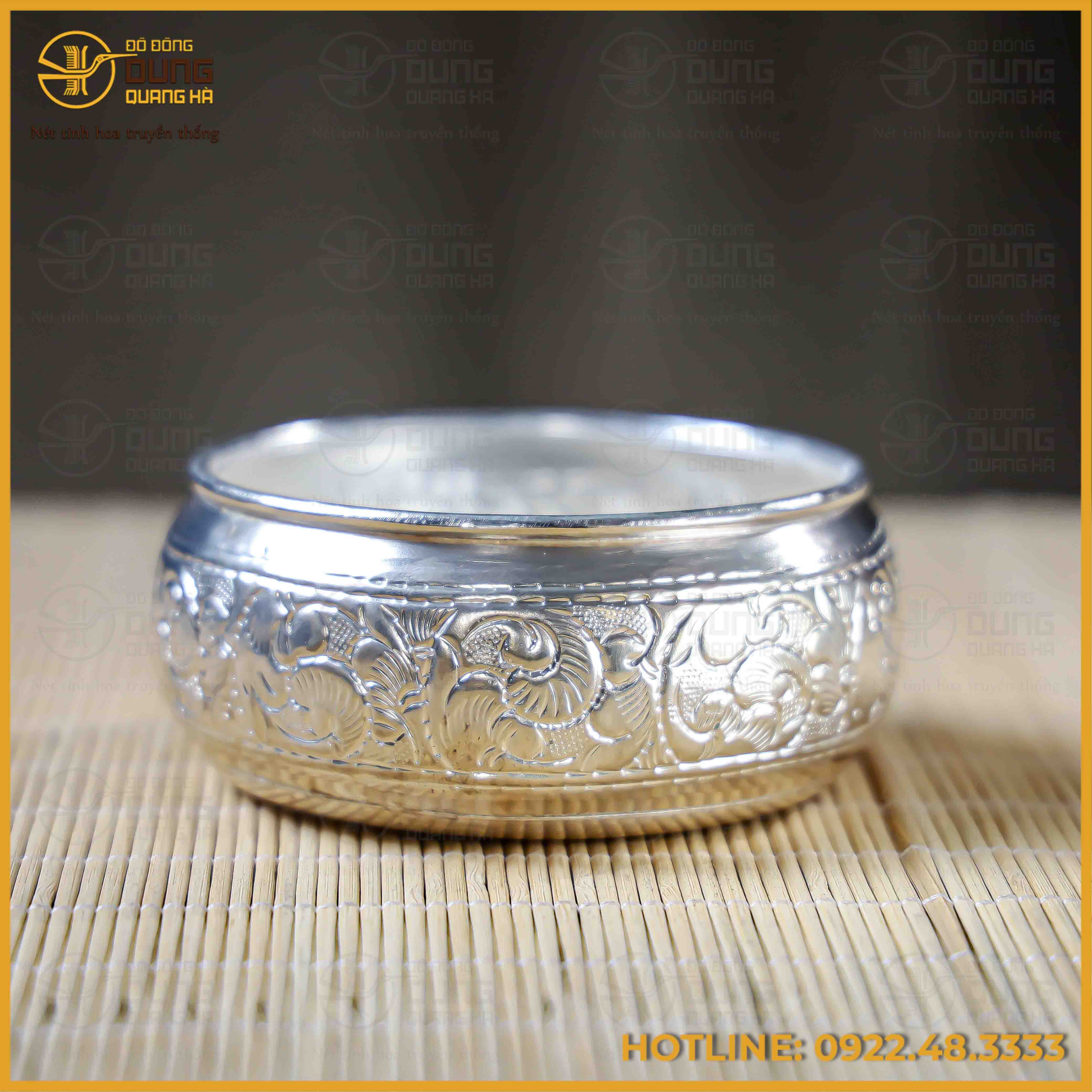 Bộ trầu cau 5 quả mạ bạc cao cấp